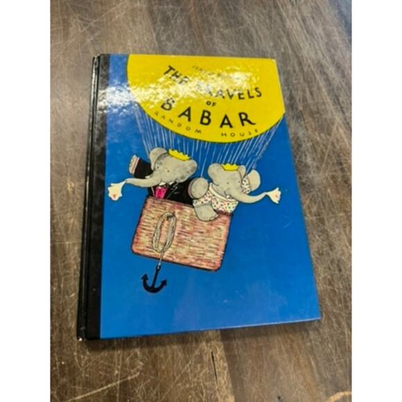 "BABAR" SET OF 4 VTG Children's Books Elephant Adventure Baby Shower Made in USA - Picture 2 of 16